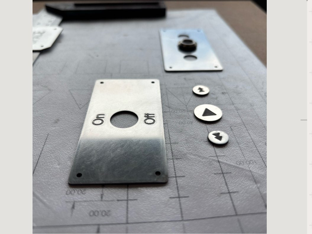 Laser-cut buttons